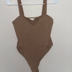 H&M tan bodysuit